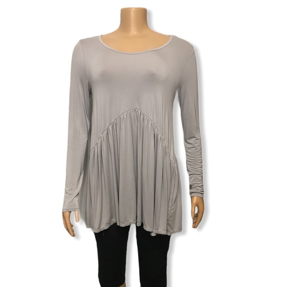 Agnes & Dora Tops - Agnes & Dora Tunic gray Muse long sleeves